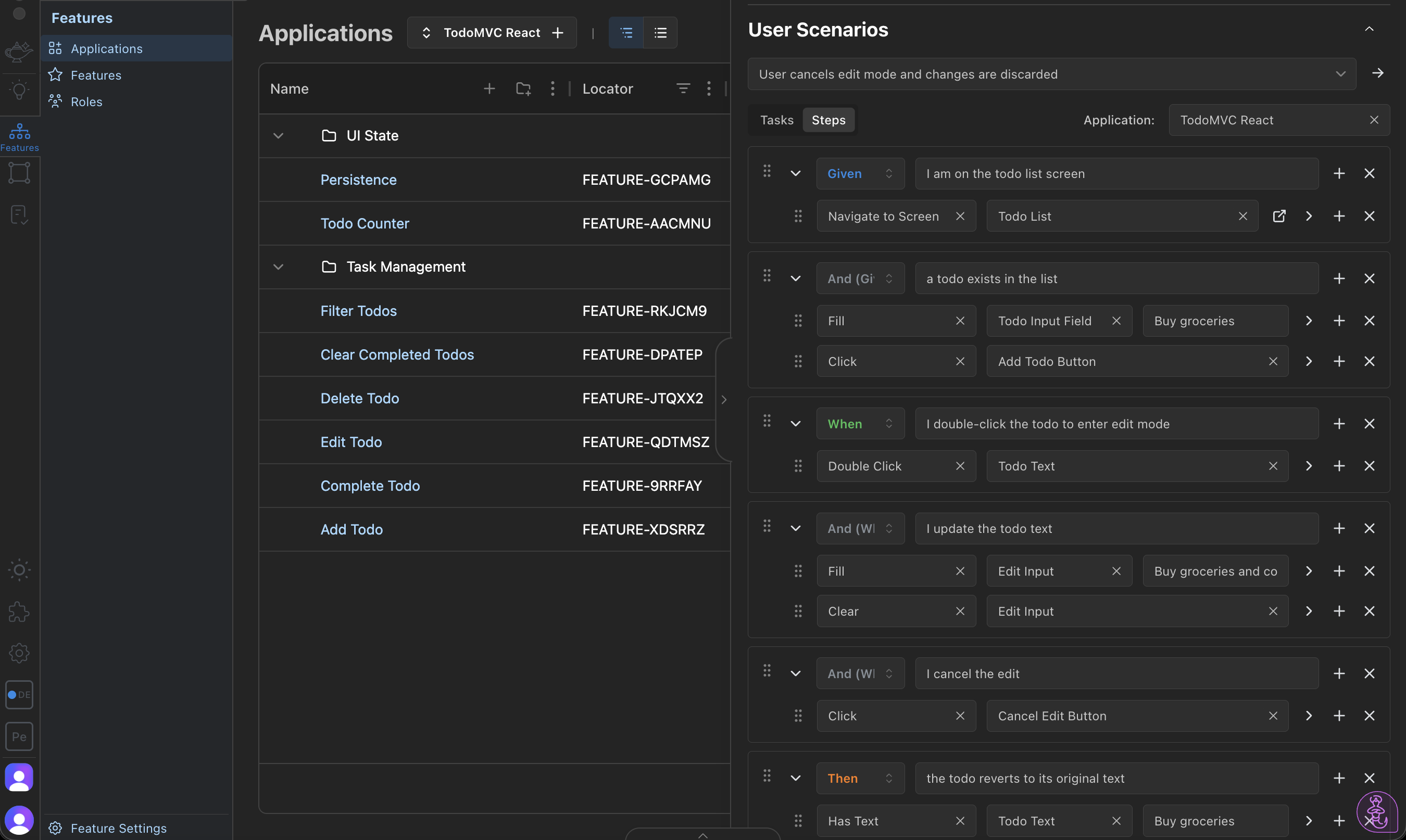 AppGenie Test Instructions — structured test steps