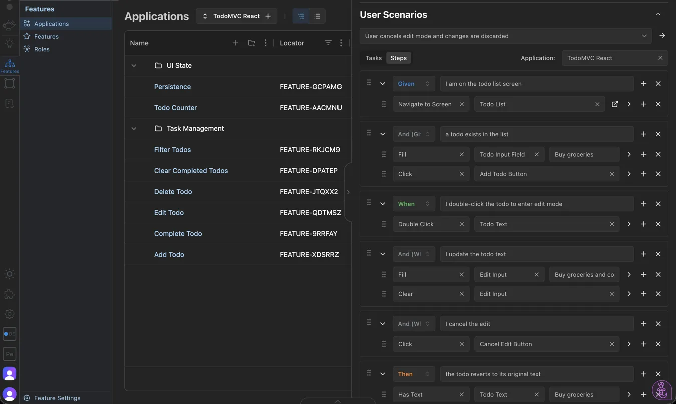 AppGenie Test Instructions — structured test steps
